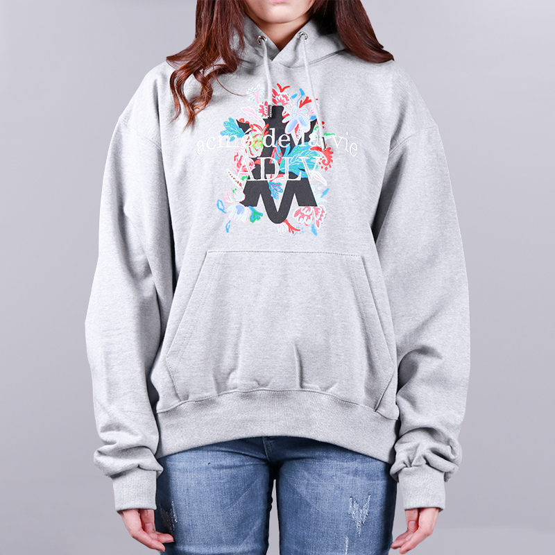 ADLV x Lisa A Logo Emblem Flower Essential Hoodie Melange | HM8Store
