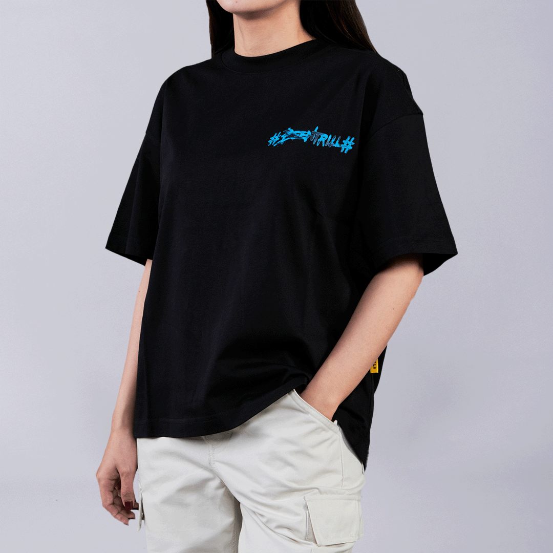 WMN) Beentrill New Painting Hashtag Overfit Tee Black | HM8Store