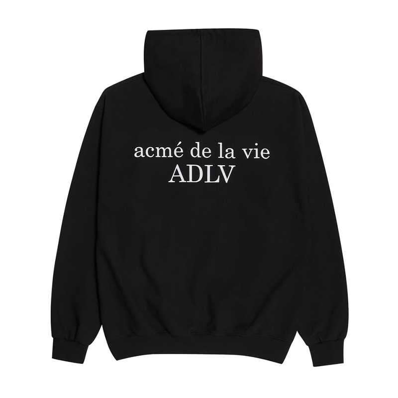 ADLV Baby Face Colorful Hands Girl Hoodie Black