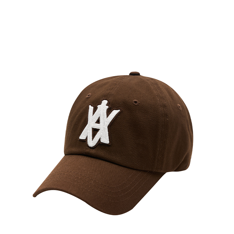 ADLV x Lisa A Logo Emblem Chain Embossing Patch Cap Brown