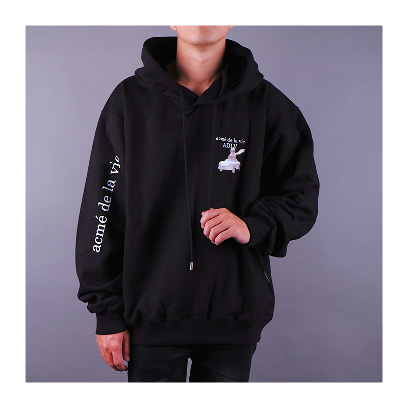 ADLV Baby Face Sports Car Girl Hoodie Black | HM8Store ADLV Baby Face Sports Car Girl Hoodie Black | HM8Store