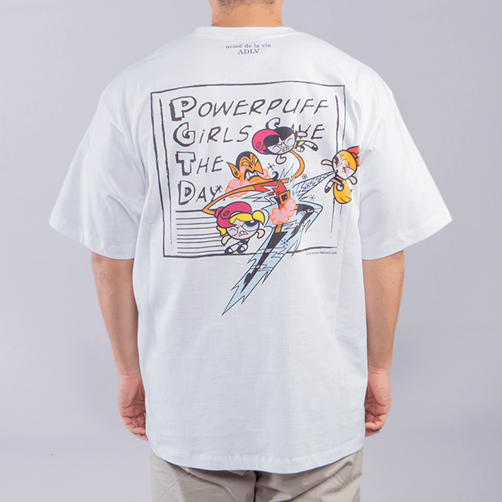 Tシャツ・カットソー The Powerpuff Girls x acmedelavie save the day t-shirts ADLV The Powerpuff Girls X Acmedelavie Save The Day Tee