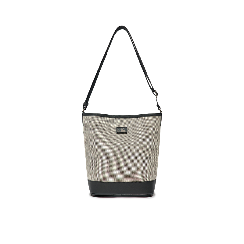 ☆MLB Korea☆ Basic Big Logo Canvas Bucket Bag NY Black MLB NY Yankees Basic Big Logo Canvas Bucket Bag Black | HM8Store