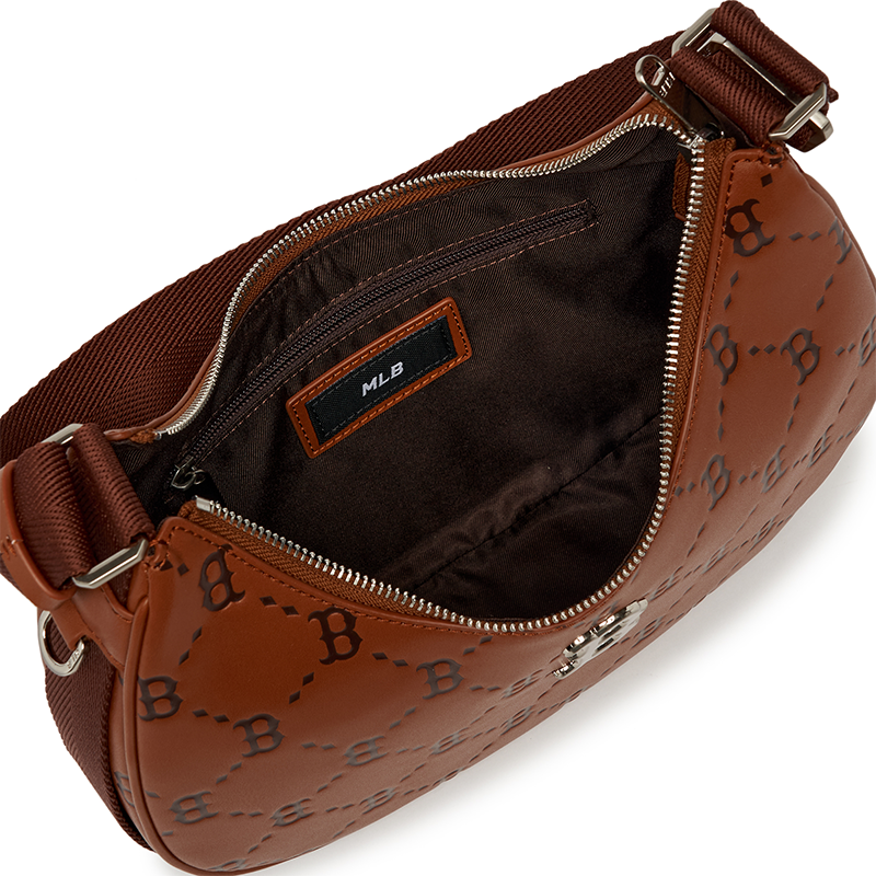MLB■DIA MONOGRAPH HOBO BAG■送料込 MLB Boston Red Sox Dia Monogram Embo Large Leather Hobo Bag