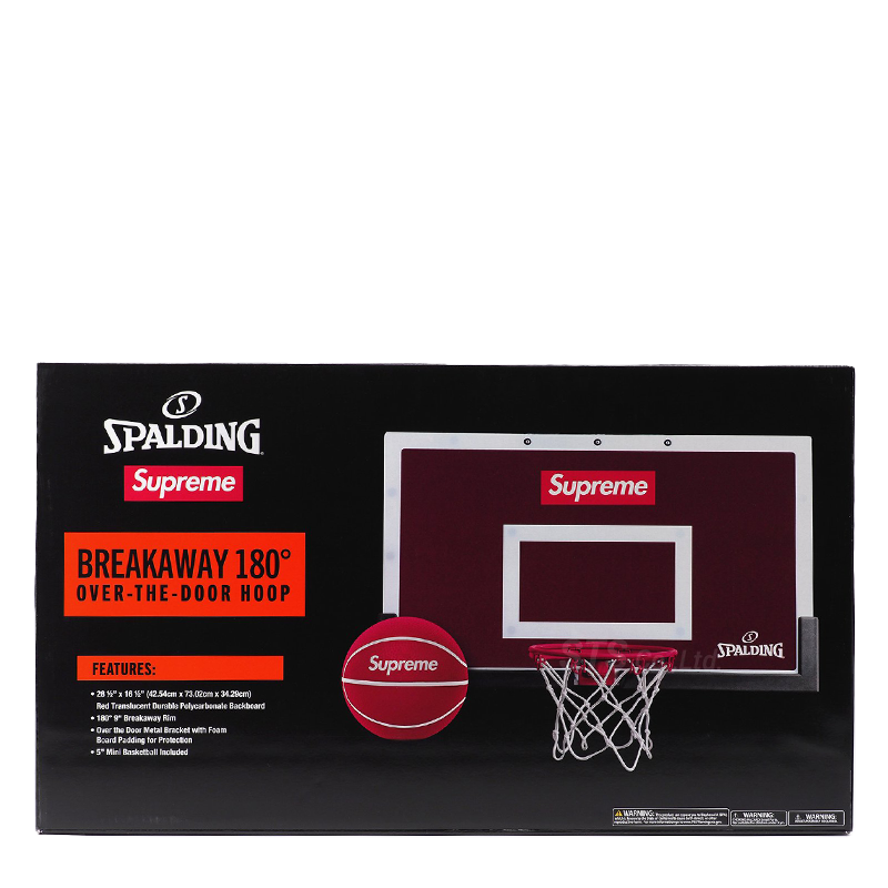 Supreme Spalding Mini Basketball Hoop Red | HM8Store