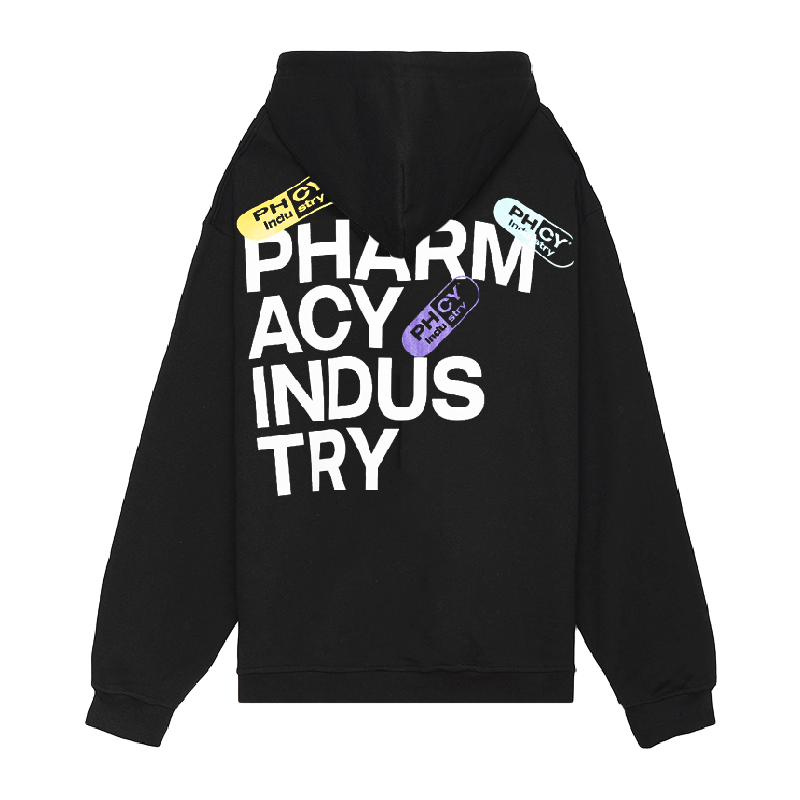 Pharmacy Industry Historical Logo Capsules Hoodie Black